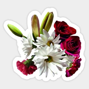 Daisies, Roses and Carnations Sticker